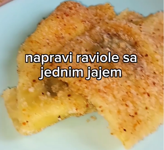 raviole s jednim jajem